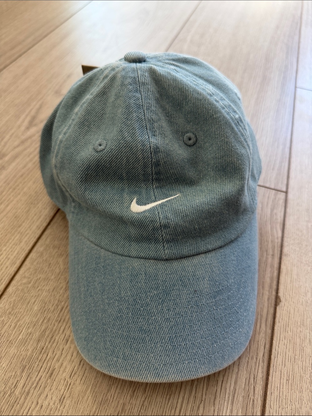 Nike Light Blue Denim Swoosh Cap